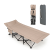 Foldable Camping Cot with Carry Bag Cushion and Headrest