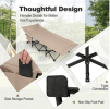 Foldable Camping Cot with Carry Bag Cushion and Headrest