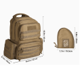 Tactical Gun Range Pistol Bag with Lockable Zipper